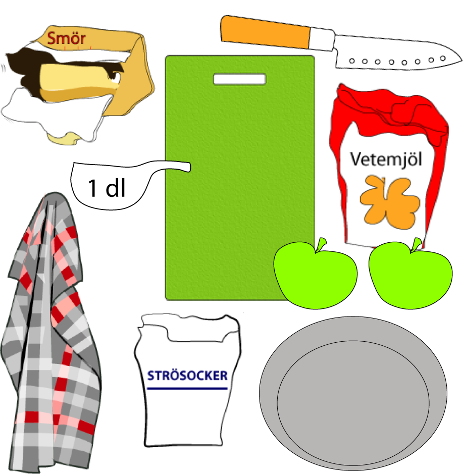 ingredienser till äppelpaj